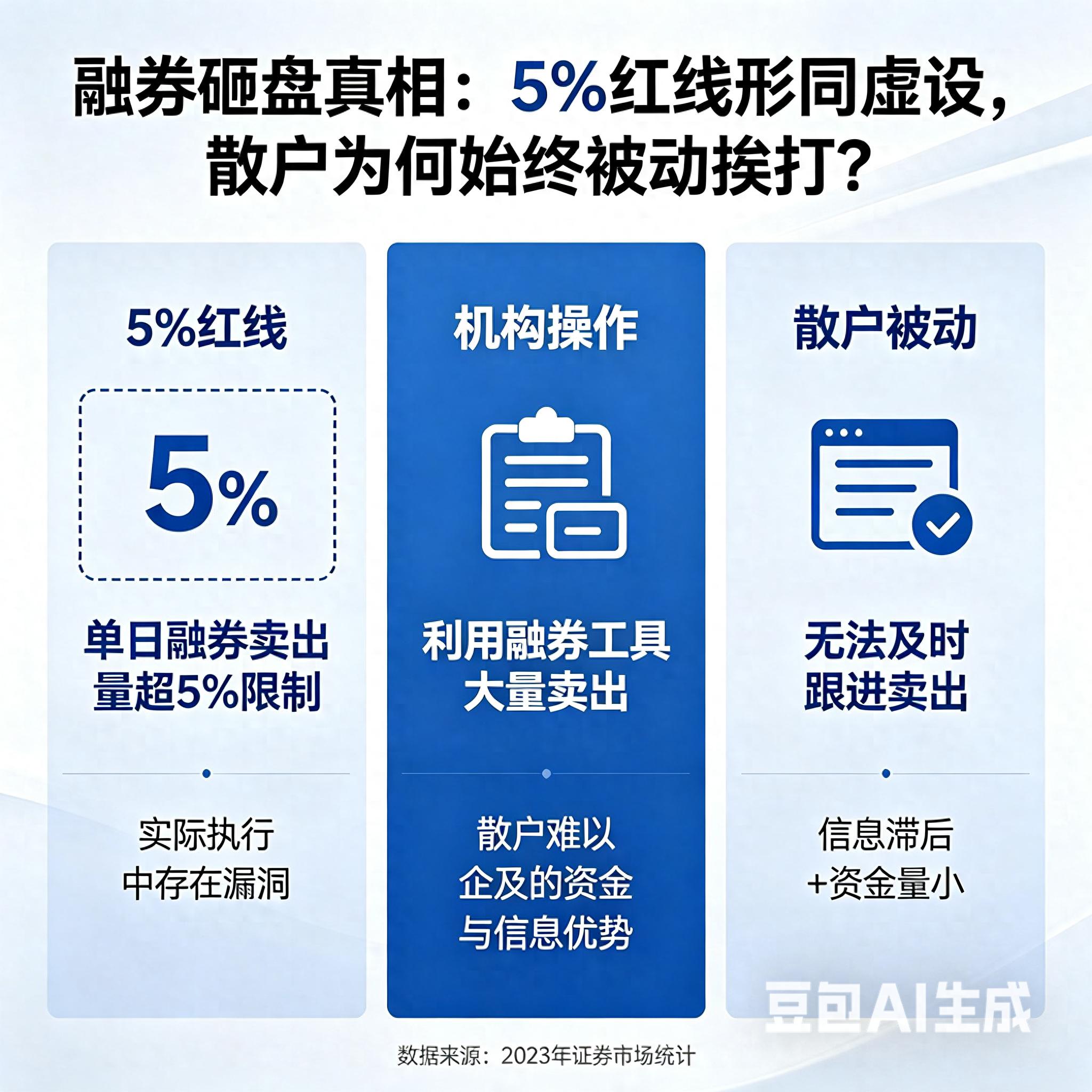 融券做空砸盘套路多，5%红线挡不住股票配资杠杆风险